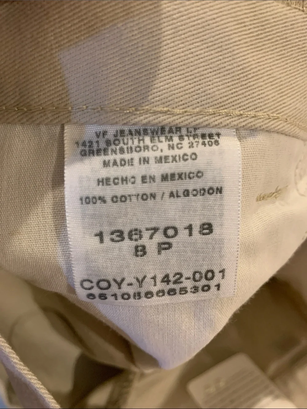 NWT Riders by Lee Casuals khaki pants - beige​